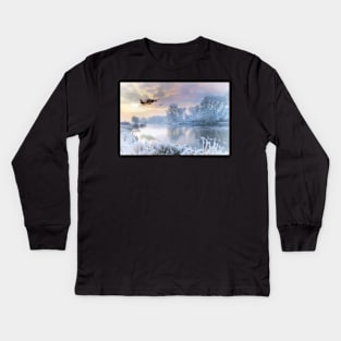 A Cold Cold Morning Kids Long Sleeve T-Shirt